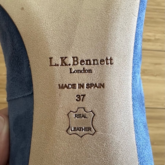 LK Bennett Classic Fern Suede Pointed Toe Courts, size UK 37 - Picture 6 of 7